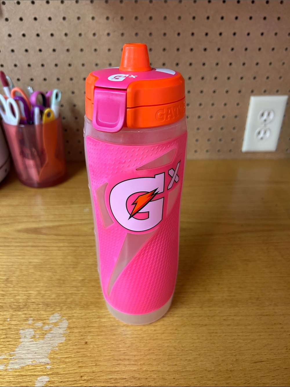 Gatorade Pink & Orange Sports Water Bottle - Insulated Kids Bottle